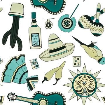 Fiesta elements Illustrazione stock