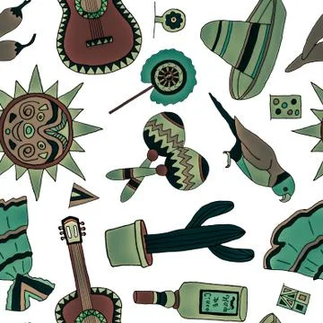 Fiesta elements Illustrazione stock