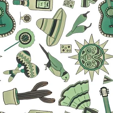 Fiesta elements Illustrazione stock