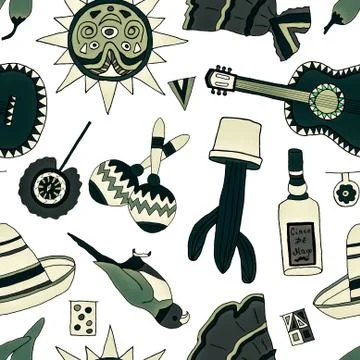Fiesta elements イラスト素材