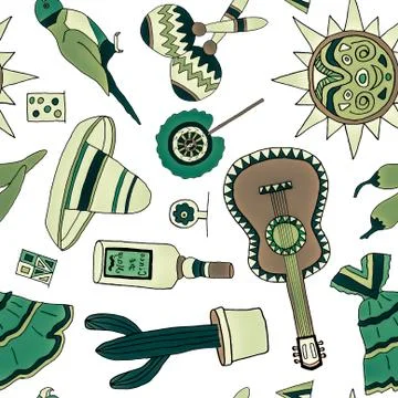 Fiesta elements Illustrazione stock