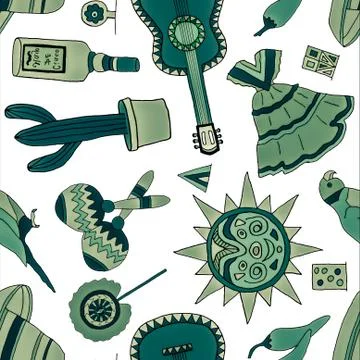 Fiesta elements Illustrazione stock