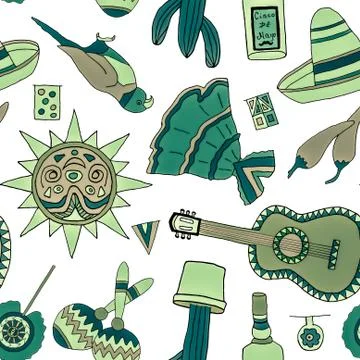 Fiesta elements イラスト素材