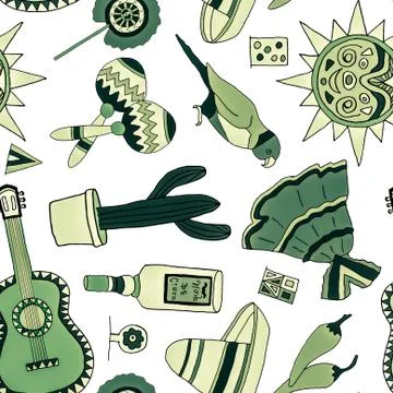 Fiesta elements Illustrazione stock