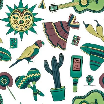 Fiesta elements Illustrazione stock