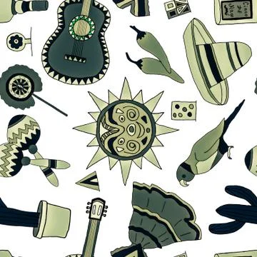 Fiesta elements Illustrazione stock