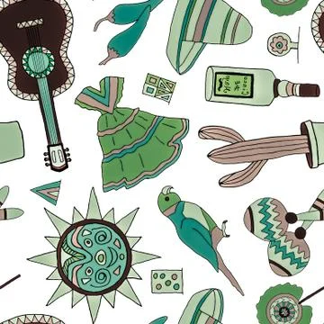 Fiesta elements Illustrazione stock