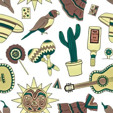 Fiesta elements Illustrazione stock