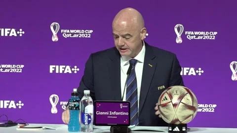 FIFA president Gianni Infantino hailed Stock Video Pond5