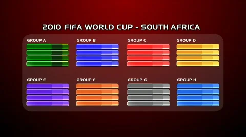 FIFA World Cup 2010 Rounds 07 Red Video stock 722092