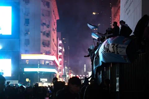 FIFA World Cup 2026 Final: Argentine fans react after losing to Spain, Buenos Ai Stock Photos