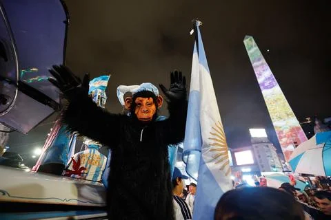 FIFA World Cup 2026 Final: Argentine fans react after losing to Spain, Buenos Ai Stock Photos