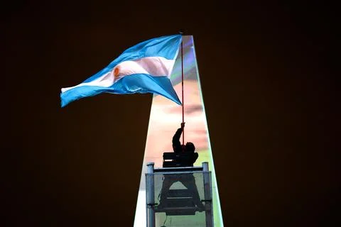 FIFA World Cup 2026 Final: Argentine fans react after losing to Spain, Buenos Ai Stock Photos