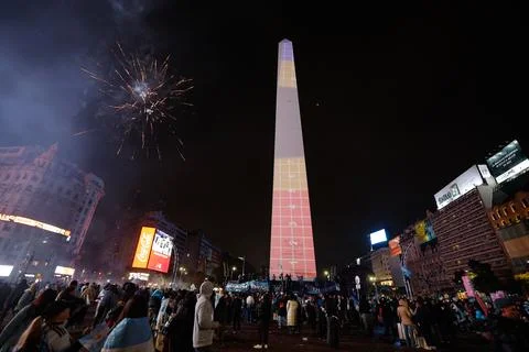 FIFA World Cup 2026 Final: Argentine fans react after losing to Spain, Buenos Ai Stock Photos