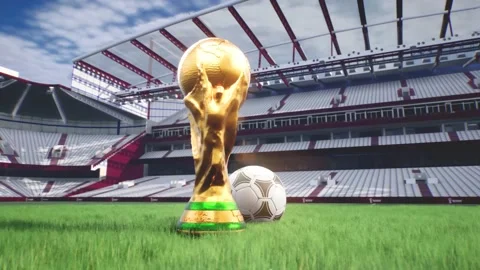 Fifa World cup animation for web and media 4k high quality Stock Footage 217416306