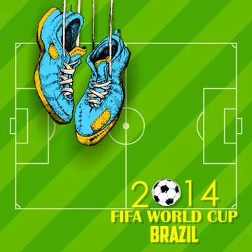 FIFA World Cup background Stock Illustration