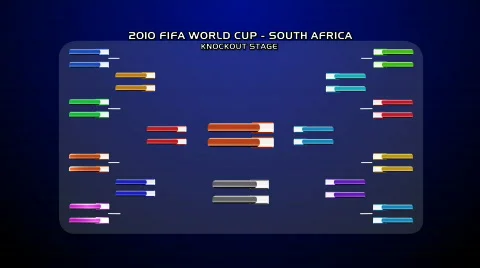 FIFA_WorldCup _2010_KnockoutStage04_Blue Video stock 721750