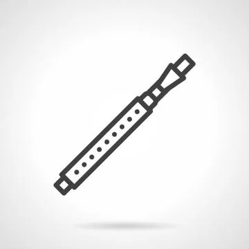 Fife black simple line vector icon Stock Illustration