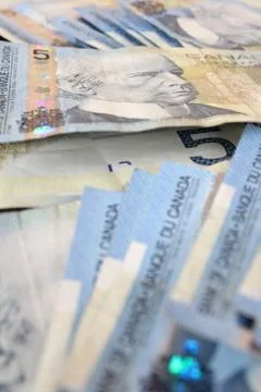 Fife dollar bills Stock Photos