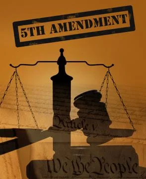 Fifth Amendment concept Stock Photos