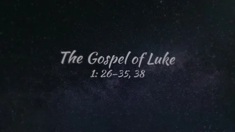 Fifth Christmas lesson text. Luke chapter 1 Stock Footage 140232155