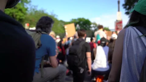 Fifth day of the George Floyd Protests in Washington DC for Black Lives Matter Stock Footage 158445972