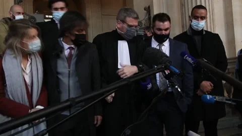 Fifth day of the Thalys train attack trial in Paris, París, FR - 20 Nov 2020 Stock Footage 203982366