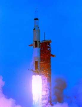 The fifth launch of the Saturn V launch vehicle (SA-505), the Apollo 10 mi... Foto stock