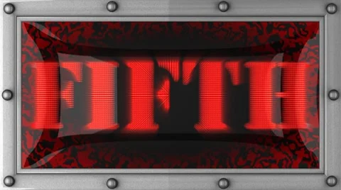 Fifth on led Stock Footage 8721416
