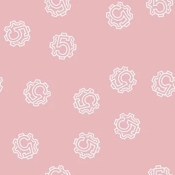 Fifth number line seamless pattern Stock Illustration