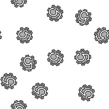 Fifth number vector seamless pattern Stock Illustration