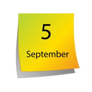 The fifth of September Stock Illustration