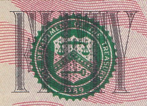Fifty dollar bill macro, 50 usd, president Ulysses Grant portrait, united states Stock Photos