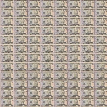 Fifty dollar bill macro, 50 usd, president Ulysses Grant portrait, united states Stock Photos