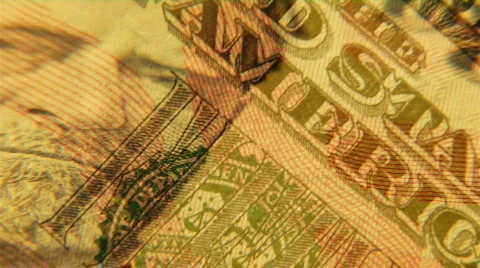 Fifty dollar bill montage loop Video stock 592658