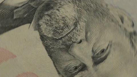 Fifty Dollars Banknote Rotating Stock Footage 82088372