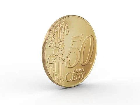 Fifty euro cent Stock Illustration