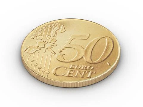 Fifty euro cent Stock Illustration