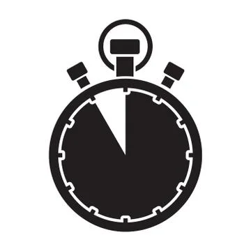 Fifty five minute stop watch countdown Stock Illustration