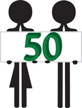 Fifty Stock Illustration