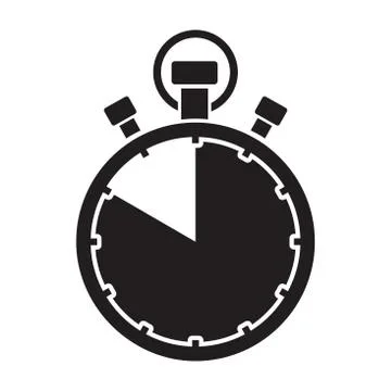 Fifty minute stop watch countdown Stock Illustration
