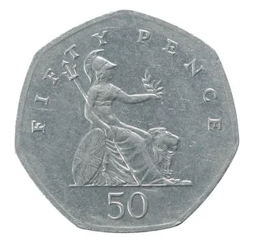 Fifty pence Stock Photos