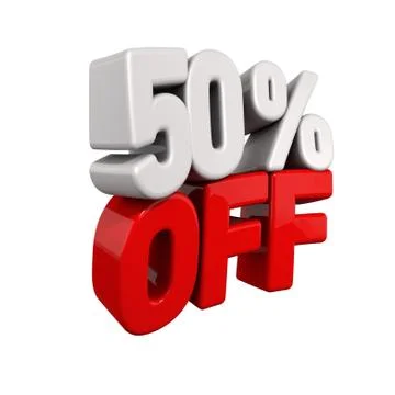 Fifty percent automatic reduction Stock Illustration