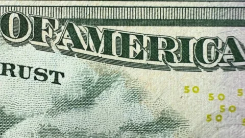 Fifty Usd dollar banknote. Stock Footage 294928484