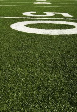 Fifty yard line Stock Photos