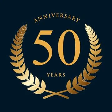 Fifty years of anniversary. Isolated vector illustration Stock Illustration