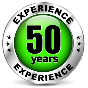 Fifty years experience Stock Illustration