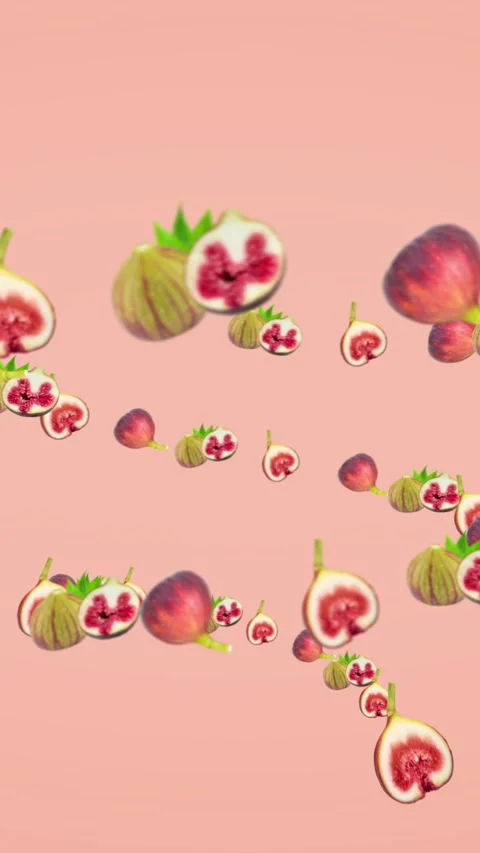 Fig and fig Slices vortex background Stock Footage 279146811