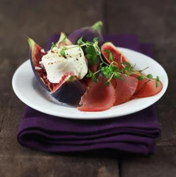 Fig Appetizer Stock Photos