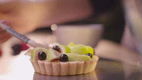 Fig cake Stock Footage 138551115